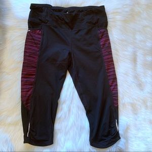 Athleta Cropped Leggings with Stash Pocket sz M